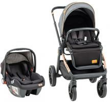 Baby2Go 2341 London Çift Yönlü Katlanabilir Tek Elle Kapanan 360 Derece Dönen Tam Yatar Kabin Tipi Travel Sistem Bebek Arabası