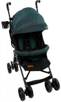 Baby2Go Verona 2241 Katlanabilir Tek Elle Kapanan 360 Derece Dönen Tam Yatar Kabin Tipi Baston Bebek Arabası Yeşil