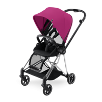 Cybex Mios Çift Yönlü Katlanabilir Tek Elle Kapanan 360 Derece Dönen Tam Yatar Puset Bebek Arabası Pembe
