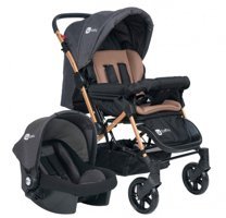 4 Baby Olympus Gold AB-420 Çift Yönlü Katlanabilir 360 Derece Dönen Tam Yatar Travel Sistem Bebek Arabası Antrasit