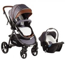Kraft Pro Fit Plus Çift Yönlü Katlanabilir 360 Derece Dönen Tam Yatar Travel Sistem Bebek Arabası