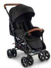 Baby2Go Safe 2024 Çift Yönlü Katlanabilir 360 Derece Dönen Tam Yatar Kabin Tipi Puset Bebek Arabası Gri