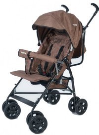 Tois Baby Atlas Katlanabilir Tek Elle Kapanan 360 Derece Dönen Tam Yatar Kabin Tipi Baston Bebek Arabası Gri