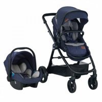 Baby2Go 2034 Thunder Çift Yönlü Katlanabilir 360 Derece Dönen Tam Yatar Travel Sistem Bebek Arabası Lacivert