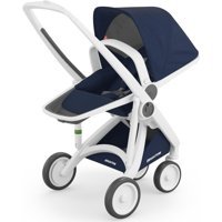 Greentom Reversible Çift Yönlü Katlanabilir Tek Elle Kapanan 360 Derece Dönen Tam Yatar Kabin Tipi Puset Bebek Arabası Lacivert
