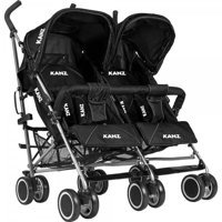 Kanz KZ-5006 Katlanabilir Tek Elle Kapanan 360 Derece Dönen Baston Bebek Arabası Siyah