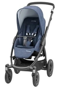 Maxi-Cosi Stella Çift Yönlü Katlanabilir 360 Derece Dönen Tam Yatar Puset Bebek Arabası Kırmızı