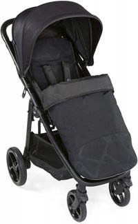 Chicco Multiride Katlanabilir Tek Elle Kapanan 360 Derece Dönen Tam Yatar Puset Bebek Arabası Siyah
