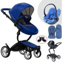 Mima Xari Çift Yönlü Katlanabilir 360 Derece Dönen Tam Yatar Travel Sistem Bebek Arabası Bej