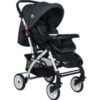 4 Baby Active AB-320 Çift Yönlü Katlanabilir 360 Derece Dönen Tam Yatar Kabin Tipi Puset Bebek Arabası Füme