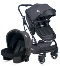 4 Baby B 541 Smart Çift Yönlü Katlanabilir Tek Elle Kapanan 360 Derece Dönen Tam Yatar Travel Sistem Bebek Arabası Siyah