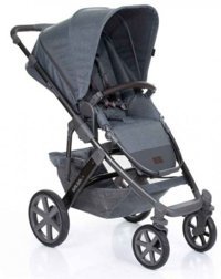 ABC Design Salsa 4 Çift Yönlü Katlanabilir 360 Derece Dönen Tam Yatar Travel Sistem Bebek Arabası Gri