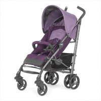 Chicco Lite Way Top 2 Katlanabilir Tek Elle Kapanan 360 Derece Dönen Tam Yatar Kabin Tipi Baston Bebek Arabası Mor