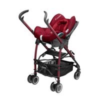 Maxi-Cosi Mila Çift Yönlü Katlanabilir Tek Elle Kapanan 360 Derece Dönen Tam Yatar Kabin Tipi Travel Sistem Bebek Arabası Pembe