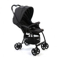 Babyhope BH-3100 Çift Yönlü Katlanabilir Tek Elle Kapanan 360 Derece Dönen Tam Yatar Kabin Tipi Puset Bebek Arabası Siyah
