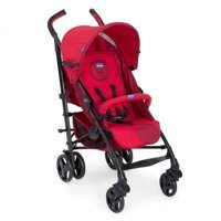 Chicco Lite Way Stroller Katlanabilir 360 Derece Dönen Tam Yatar Kabin Tipi Baston Bebek Arabası Kırmızı