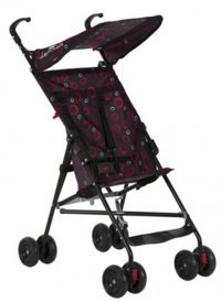 4 Baby Eko AB-221 Katlanabilir Tek Elle Kapanan 360 Derece Dönen Kabin Tipi Baston Bebek Arabası Siyah