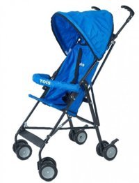 Tois Baby Focus Katlanabilir Tek Elle Kapanan 360 Derece Dönen Kabin Tipi Baston Bebek Arabası Mavi