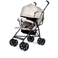 Tois Baby Atlas Pro Katlanabilir Tek Elle Kapanan 360 Derece Dönen Kabin Tipi Baston Bebek Arabası Bej