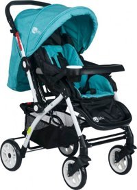 TommyBaby AL-1 Eagle Çift Yönlü Katlanabilir 360 Derece Dönen Tam Yatar Kabin Tipi Puset Bebek Arabası Mavi