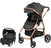 Baby Care BC-41 Astra Safe Trio Çift Yönlü Katlanabilir 360 Derece Dönen Tam Yatar Kabin Tipi Puset Bebek Arabası Kahverengi