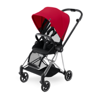 Cybex Mios Çift Yönlü Katlanabilir Tek Elle Kapanan 360 Derece Dönen Tam Yatar Puset Bebek Arabası Kırmızı