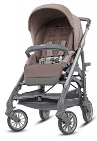 Inglesina Trilogy Çift Yönlü Katlanabilir Tek Elle Kapanan 360 Derece Dönen Tam Yatar Puset Bebek Arabası Kahverengi