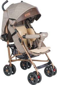 Esse Baby Katlanabilir 360 Derece Dönen Tam Yatar Kabin Tipi Baston Bebek Arabası Kahverengi