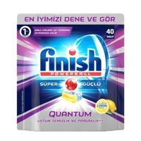 Finish Quantum Limon Kokulu Tablet Bulaşık Makinesi Deterjanı 40 Adet