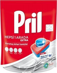 Pril Hepsi 1 Arada Extra Tablet Bulaşık Makinesi Deterjanı 30 Adet