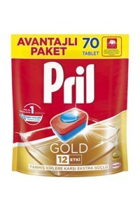 Pril Gold Tablet Bulaşık Makinesi Deterjanı 70 Adet