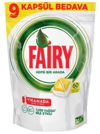 Fairy Hepsi Bir Arada Tablet Bulaşık Makinesi Deterjanı 60 Adet