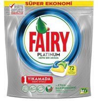 Fairy Platinum Hepsi Bir Arada Tablet Bulaşık Makinesi Deterjanı 72 Adet