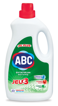 ABC Jel Plus 33 Yıkama Beyazlar ve Renkliler İçin Sıvı Deterjan 2.14 lt