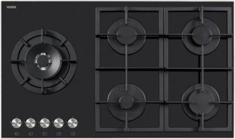 Vestel AO-91159 YS-DW Wok Gözlü Siyah Cam 5 Gözlü Doğalgazlı Ankastre Ocak