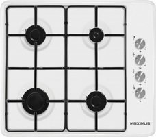 Minisan Maximus MX-6401 4 Gözlü Metal Wok Gözlü Doğalgazlı Set Üstü Beyaz Ocak