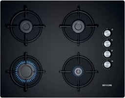 Siemens EO7C6PO10O Siyah Cam 4 Gözlü Doğalgazlı Ankastre Ocak