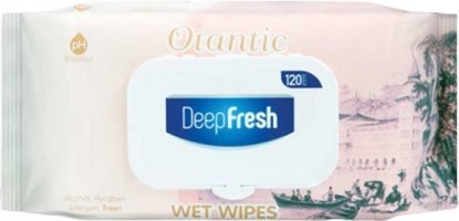 Deep Fresh Otantik İstanbul Antibakteriyel 120 Yaprak Islak Mendil