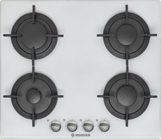 Hoover HVG64W Beyaz Cam 4 Gözlü Doğalgazlı Ankastre Ocak