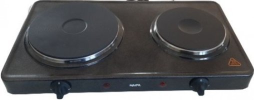Mupa 2020 Metal 2 Gözlü Elektrikli Set Üstü Siyah Ocak