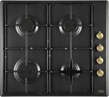 Beko AORG 64160 DAN Metal 4 Gözlü Doğalgazlı Ankastre Antrasit Ocak
