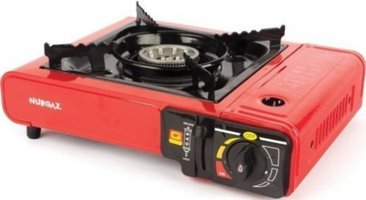 Nurgaz NG501 Emaye 1 Gözlü Doğalgazlı Set Üstü Kırmızı Ocak