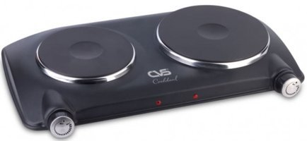 CVS DN 2404 Cookdual Paslanmaz Çelik 2 Gözlü Elektrikli Set Üstü Siyah Ocak