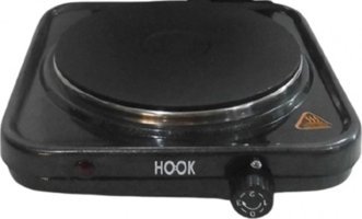 Hook HK-201 Emaye 1 Gözlü Elektrikli Set Üstü Antrasit Ocak