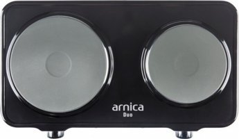 Arnica Duo GH25040 Metal 2 Gözlü Elektrikli Set Üstü Siyah Ocak