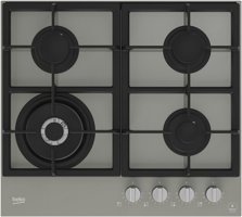 Beko KOCW 64250 DGRI Wok Gözlü Antrasit Cam 4 Gözlü Doğalgazlı Ankastre Ocak