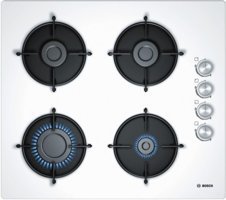 Bosch POP6C2B11O Beyaz Cam 4 Gözlü Doğalgazlı Ankastre Ocak