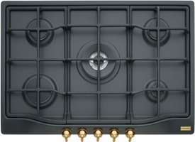 Franke Classic Line FHCL 755 4G TC GF C 5 Gözlü Emaye Wok Gözlü Doğalgazlı Ankastre Siyah Ocak