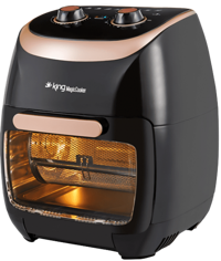 King MagicCooker Plus KYF29 Airfryer 11 lt Tek Hazneli Izgara Yapan Yağsız Sıcak Hava Fritözü Siyah
