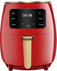 Silver Crest XXL RM-529 Airfryer 4.5 lt Tek Hazneli Yağsız Sıcak Hava Fritözü Kırmızı